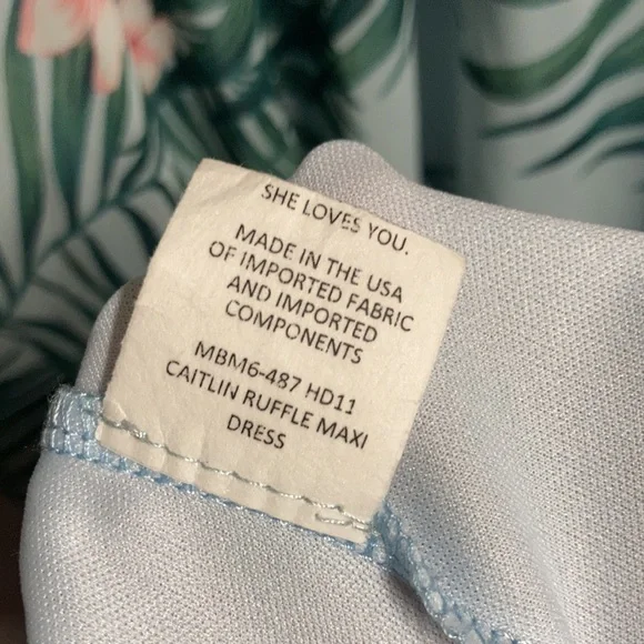 SMYM Floral Hanalei Dream Off Shoulder Maxi Dress - Picture 8 of 9